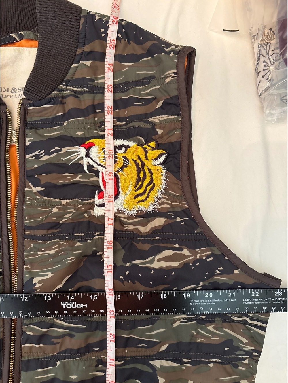 RARE Ralph Lauren Tiger Puffer Vest XL - Picture 9 of 9